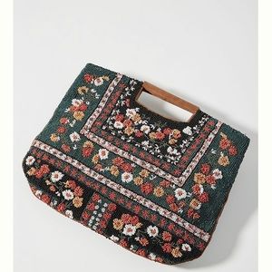 Anthropologie Salma beaded clutch